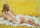 Ioan Popei Yellow Nude 01 painting
